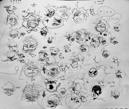 Left-behind emote sketch